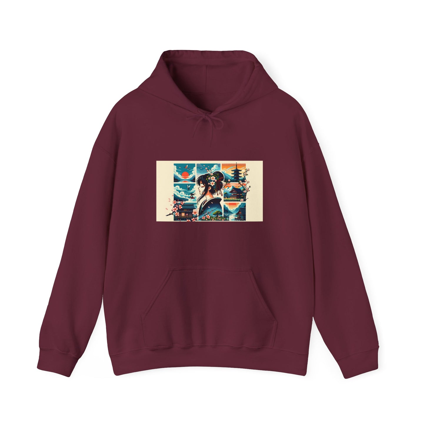 Hooded Sweatshirt - Geisha Dreams of Chaos