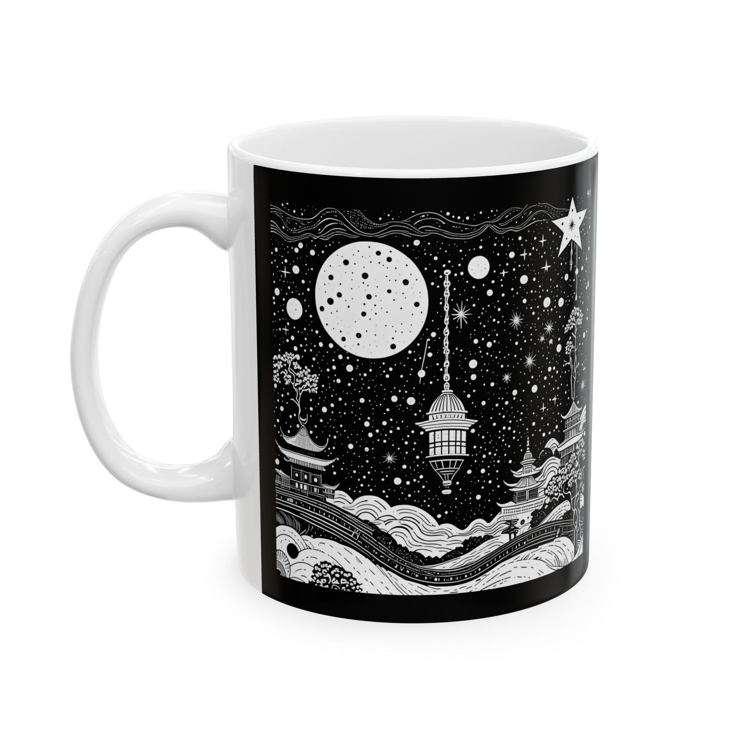 Galaxy Japan Mug's Collection - Kyoto Moonlit Serenity