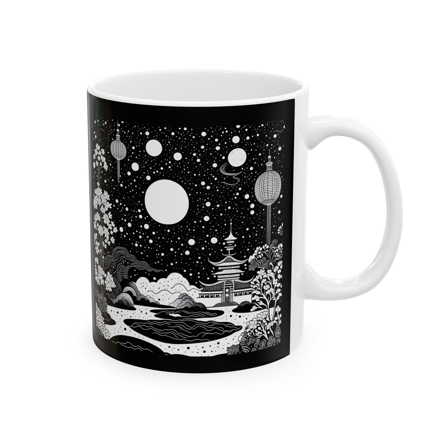 Galaxy Japan Mug's Collection - Sumi Ink Cosmic Essence